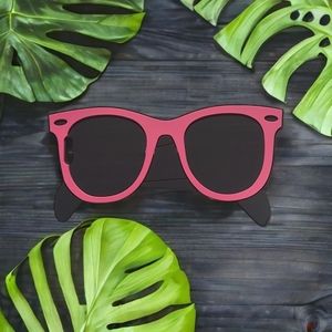 Pink 😎 Sunglasses Luggage Tag